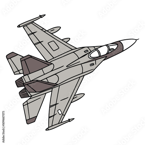 Fighter Jet vector illustrator design