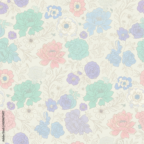Flower Pattern Wallpaper