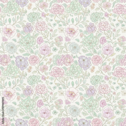 Flower Pattern Wallpaper