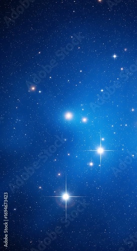 A vibrant night sky, filled with numerous sparkling stars, presents a captivating cosmic scene.