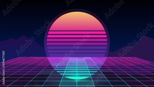 abstract glowing digital sphere background