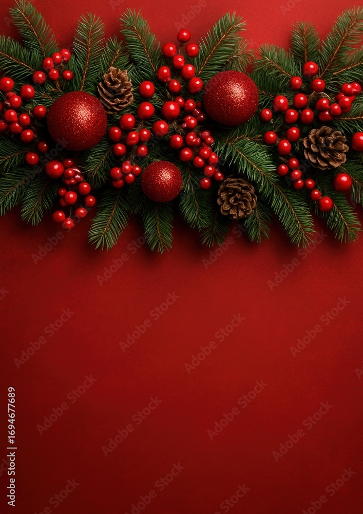 custom made wallpaper toronto digitalFestive red holiday decoration wallpaper.