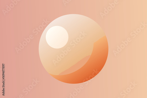 abstract gradient pearl