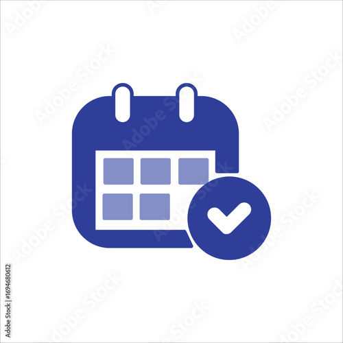 appointment icons. simple colored vector