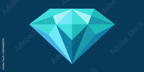 abstract polygon crystal art