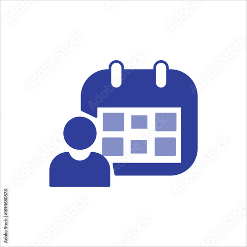 planner icons. simple colored vector