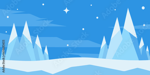 winter ice crystal texture background