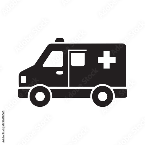 Ambulance Icon Vector Illustration