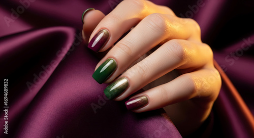 Autumn Nail Art Photography