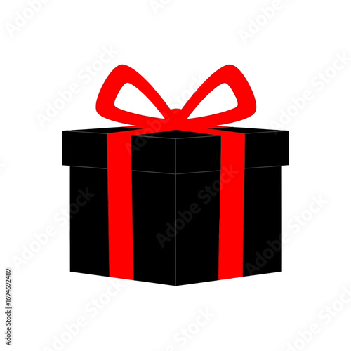 gift box with red ribbon