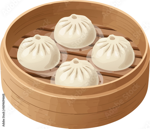 Simple Steamed Dumplings Icon