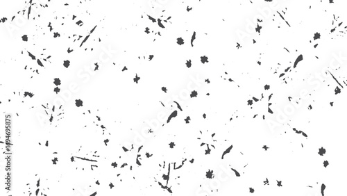 Grayscale mottled texture background distressed grunge pattern vector illustration. Abstract monochrome grunge texture black and white scratched chips scuffs design. 
