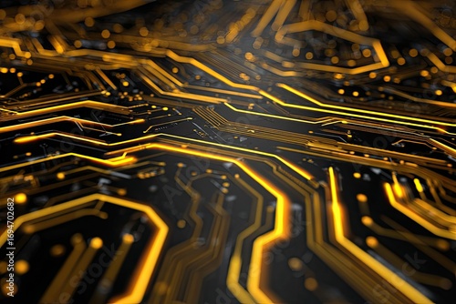 Abstract circuit board pattern