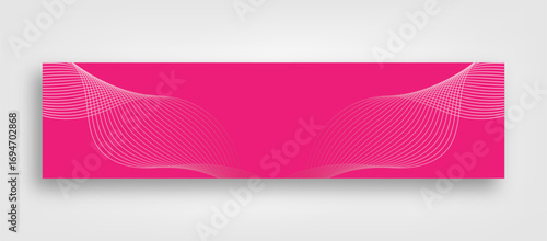 wavy futuristic line pink background design for linkedin banner template