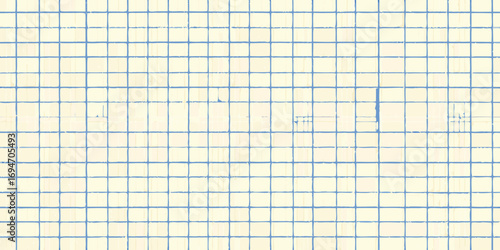 Abstract background pattern of a faded yellow grid with blue lines and subtle texture