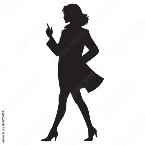 Engineer Silhouette Vector Illustration