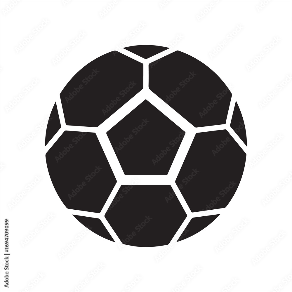 Obraz premium Soccer Ball Icon Vector Illustration