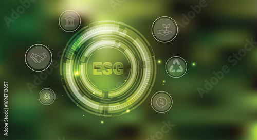 Renewable economy mobile power icon. green tree earth protection concept For the future growth of business and environmental sustainability ESG