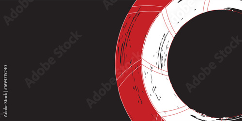 Tire tracks. Abstract wheel braking distance, tread silhouette brush.
