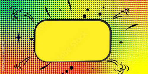 Vibrant Multicolor Halftone Background in Pop Art Style
