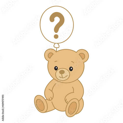 teddy bear on white background