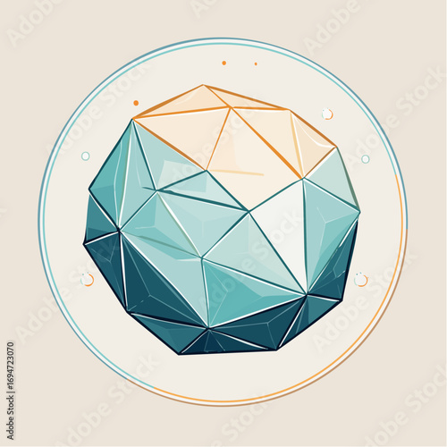 Illustration vectorielle minimaliste de papier froissé stylisé