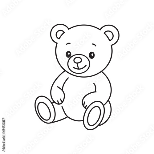 teddy bear on white background