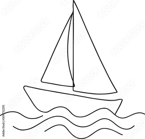 sailing ship vector illustration