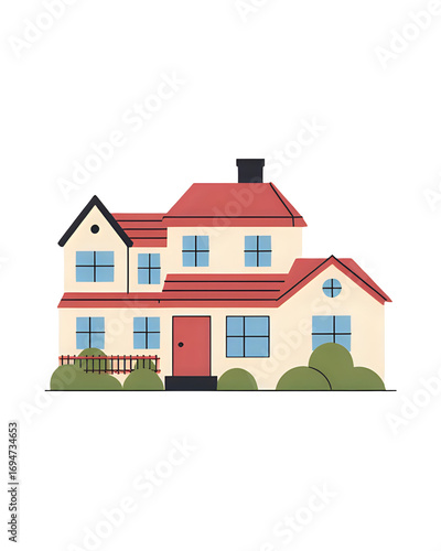 Wallpaper Mural vector illustration of a house Torontodigital.ca