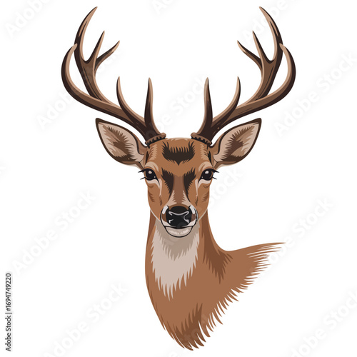 deer head isolated