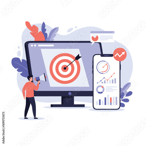 Digital marketing strategy and planning for business growth objectives and performance measurement