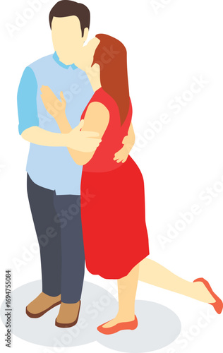 vector illustration of a couple