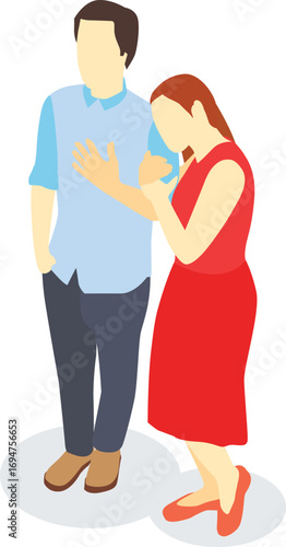 vector illustration of a couple