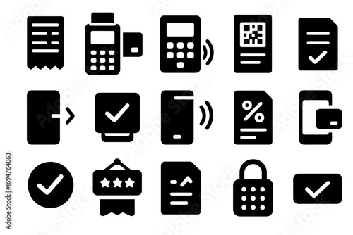 Business, finance flat icon set. corporate, accounting, money, investment icons collection