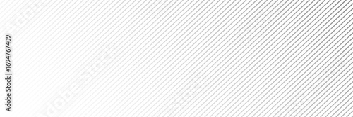 Slant line halftone gradation texture. Fading diagonal stripe gradient background. Black oblique pattern backdrop. Vanishing thin parallel line wallpaper for overlay