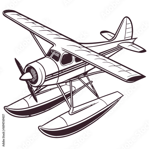 Seaplane vector design