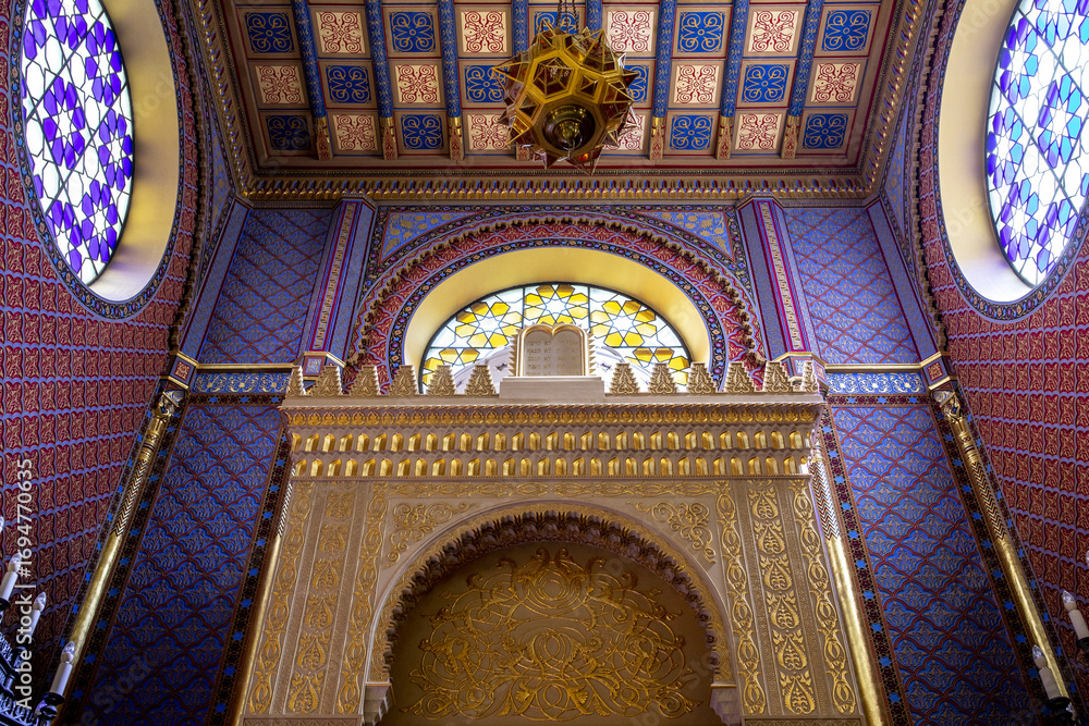 Fototapeta premium Rumbach synagogue, Budapest, Hungary. Torah ark.