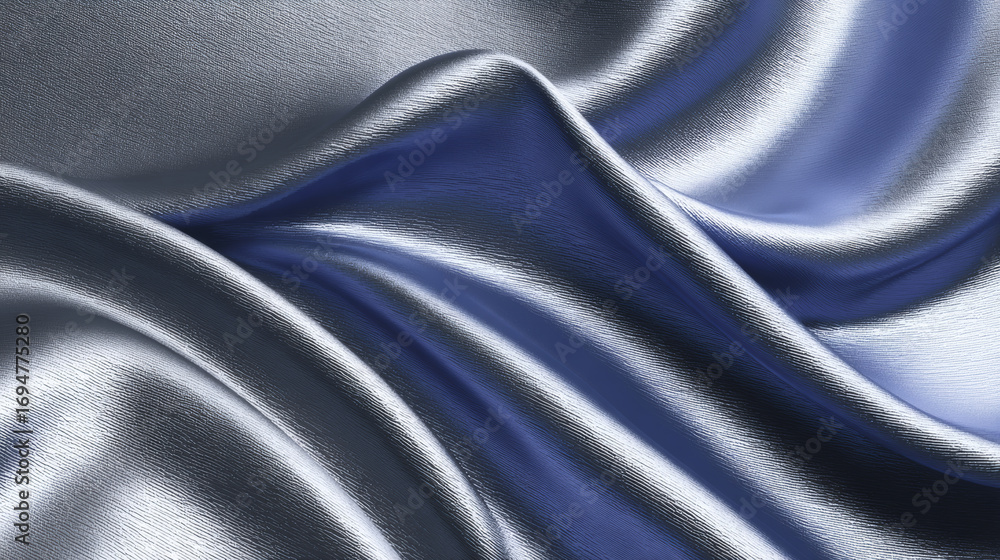 Naklejka premium Wrinkled metallic fabric