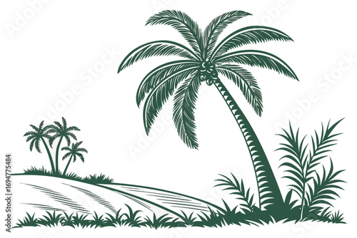 palm tree vector illustration