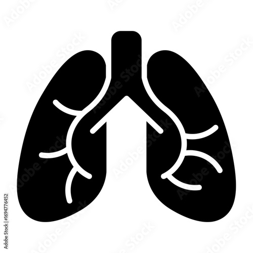 Lungs Vector Icon