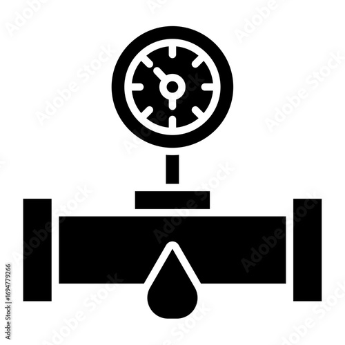 Water Meter Vector Icon