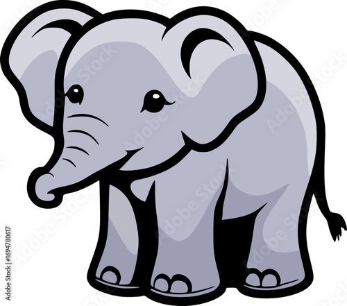 Creative design of Adorable baby elephant