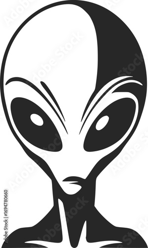 Design of creative alien head