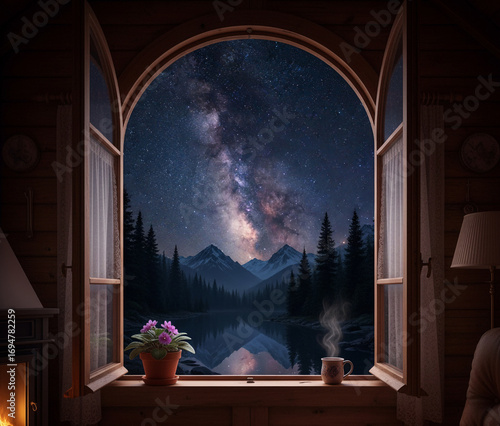 night in the village