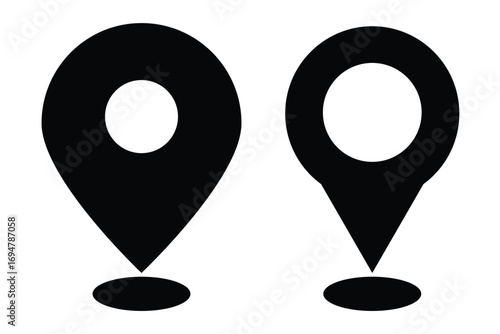 location icon. Map pin icon