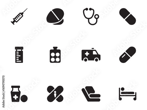 Digital Health & Telemedicine Icons – Vol.5