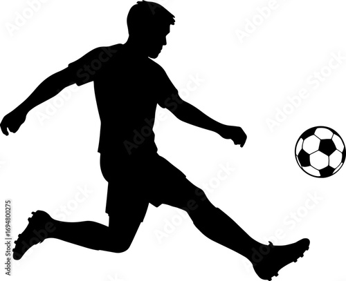 Soccer Ball Player Vector EPS File | High Quality Editable Design, Digital Clipart, Scalable Graphic Illustration, Print Ready Artwork, Creative Template Download