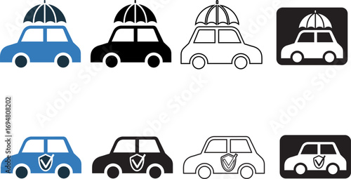 Auto, car, insurance icon