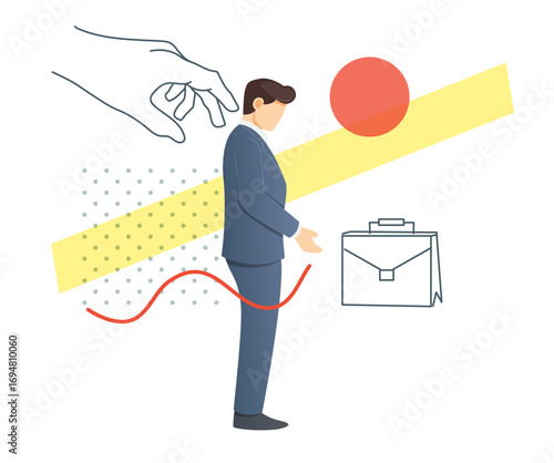 Loss of Job - Employee moving out - Illustration