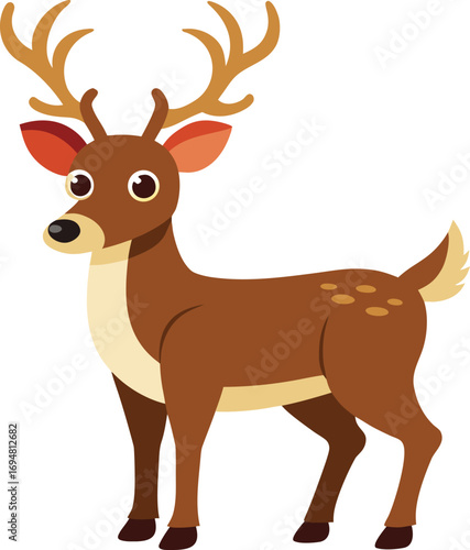 christmas deer vector illustration